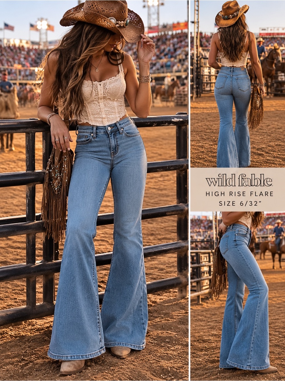 Wild Fable High-Rise Flare Jeans - Light Blue size 6
